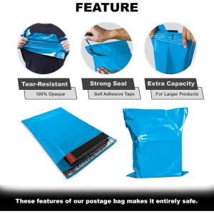 Baby Blue Mailing Bags Features Go Packaging Products