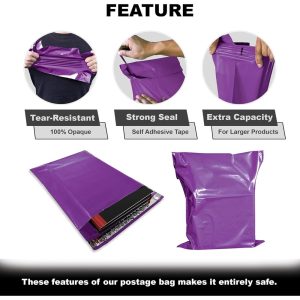 Purple Postage Bags