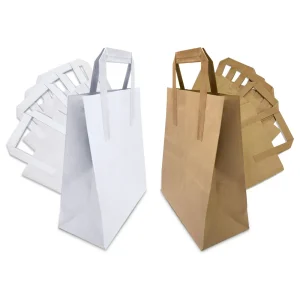 SOS Paper Bags with Flat Handles Go Packaging Products