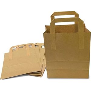 Brown SOS Paper Bags Flat Go Packaging Products