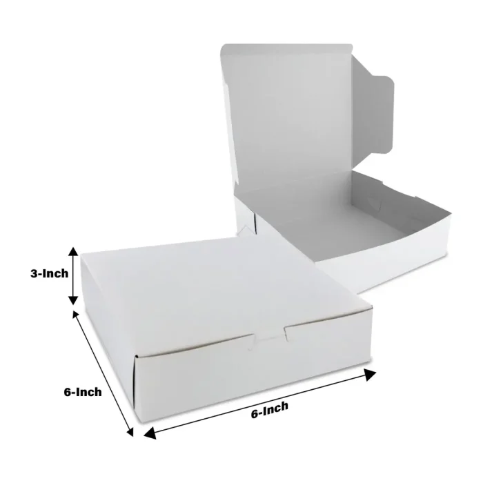 Cake Boxes 6x6x3 Go Packaging Products