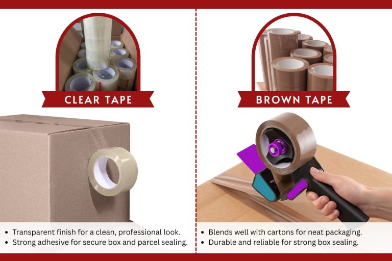 Clear Tape vs Brown Tape: Which One Is Better for Shipping?