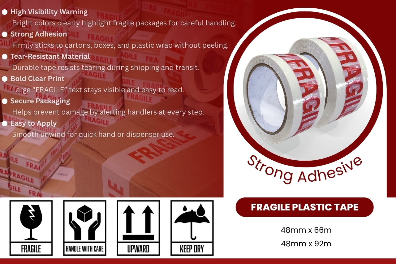 Why Fragile Tape Is Essential for Safe and Secure Shipping