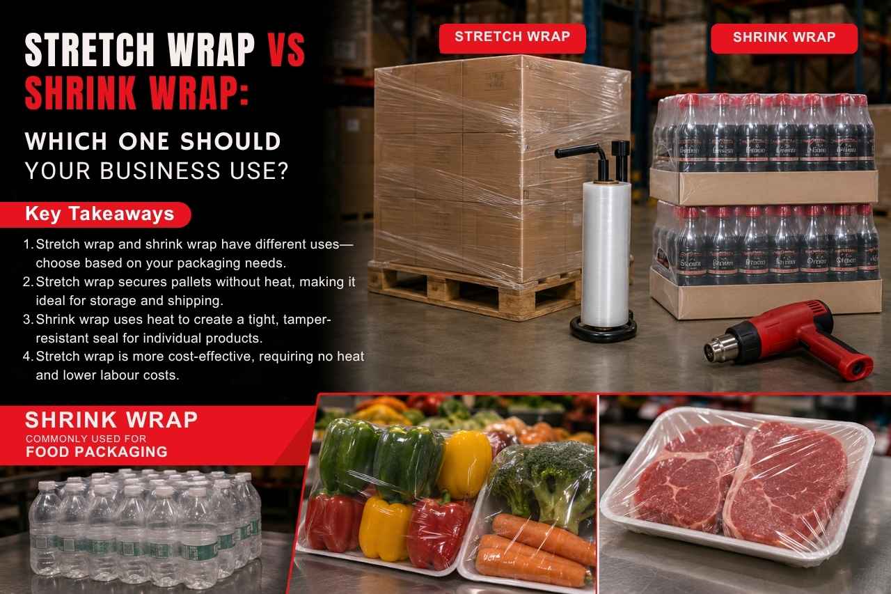 Stretch Wrap vs hrink Wrap Which One Should Your Business Use